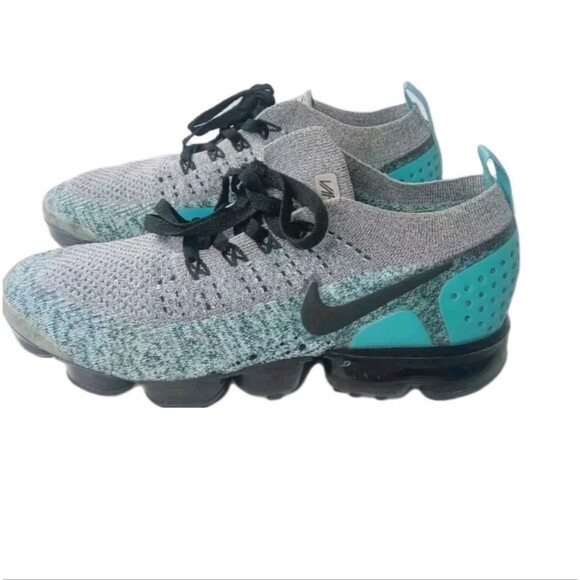 Nike Air Vapormax Flyknit 2 Shoes Men’s Size 8.5 Dusty Cactus Hyper Jade main image 8